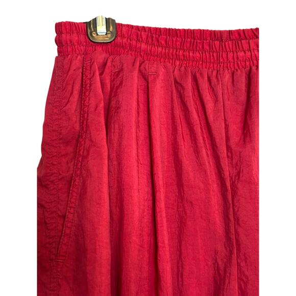 Nike sports vintage red pleated windbreaker pants size M - Picture 9 of 12